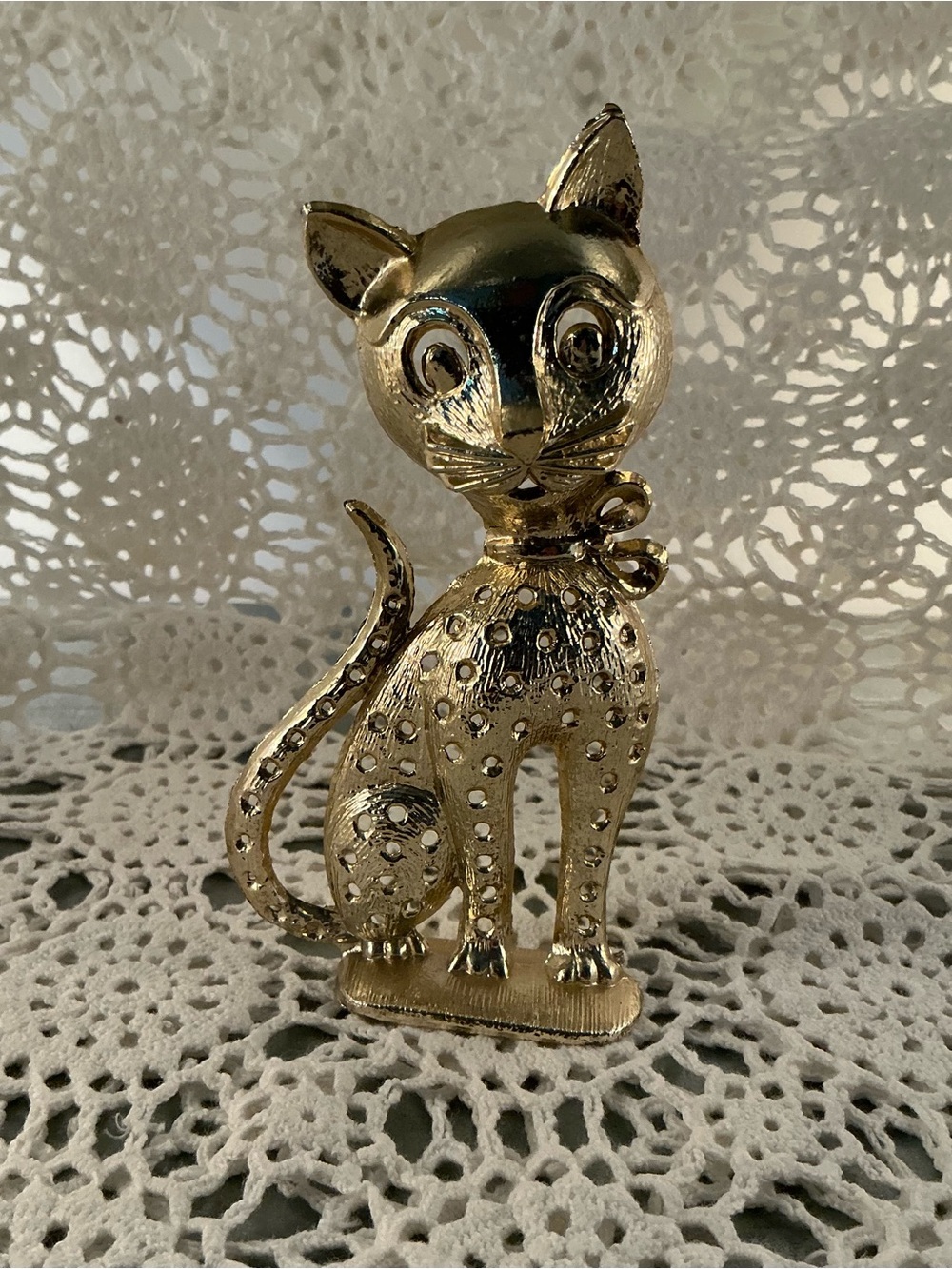 Kitty Earrings Holder, Vintage